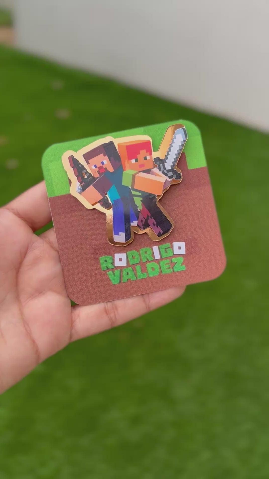Minecraft Tags 3D (12 pcs)